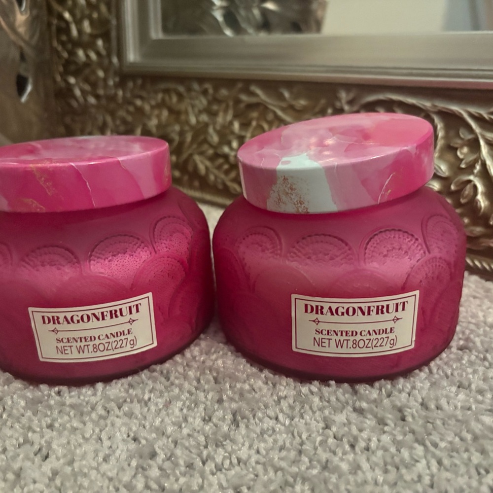 2 Dragonfruit Scented Candles for the price of one 💕💕 BOGO